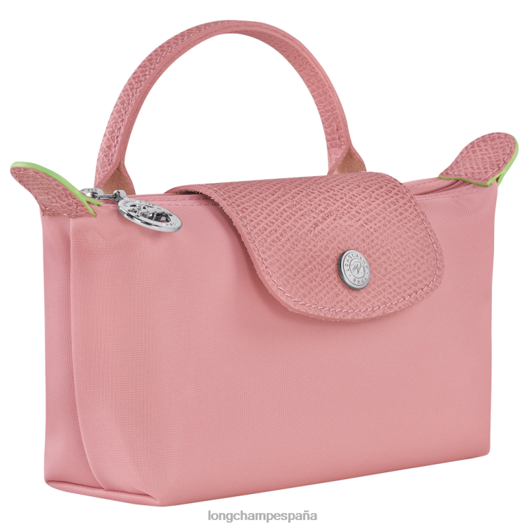 Longchamp bolso le pliage verde con asa rosa pétalo mujer Artículos de cuero 064LB675