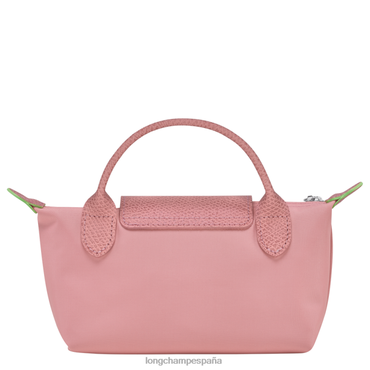 Longchamp bolso le pliage verde con asa rosa pétalo mujer Artículos de cuero 064LB675
