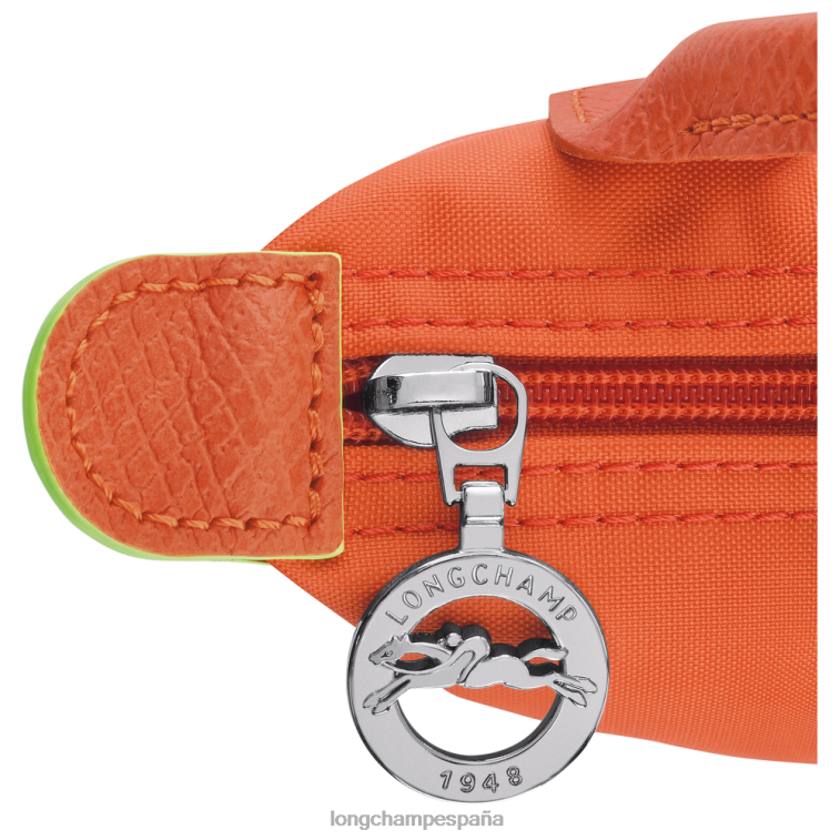 Longchamp bolso le pliage verde con asa zanahoria mujer Artículos de cuero 064LB674