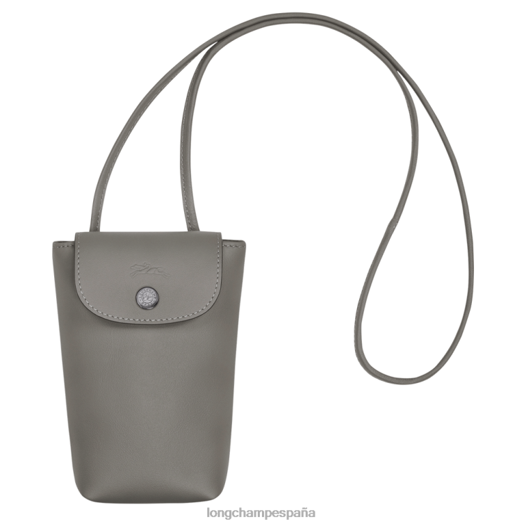 Longchamp funda para teléfono le pliage xtra con cordón de cuero tórtola mujer Artículos de cuero 064LB721
