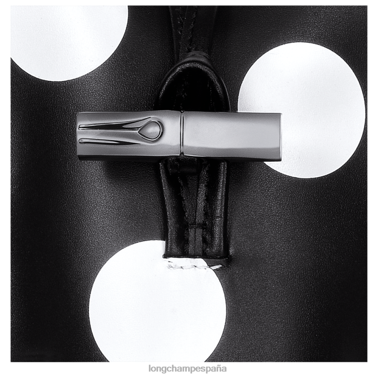 Longchamp funda para teléfono roseau con encaje de cuero negro mujer Artículos de cuero 064LB682