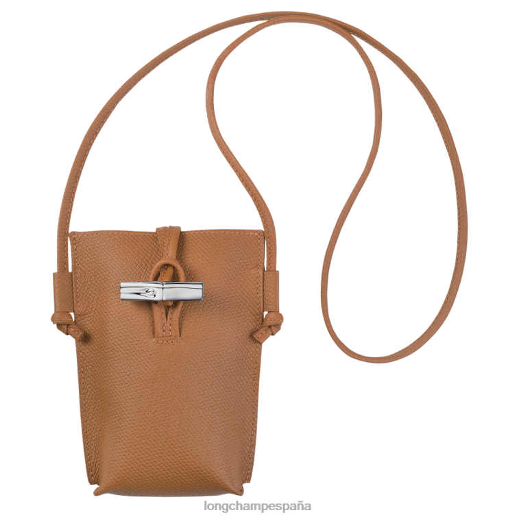 Longchamp funda para teléfono roseau con encaje natural mujer Artículos de cuero 064LB684