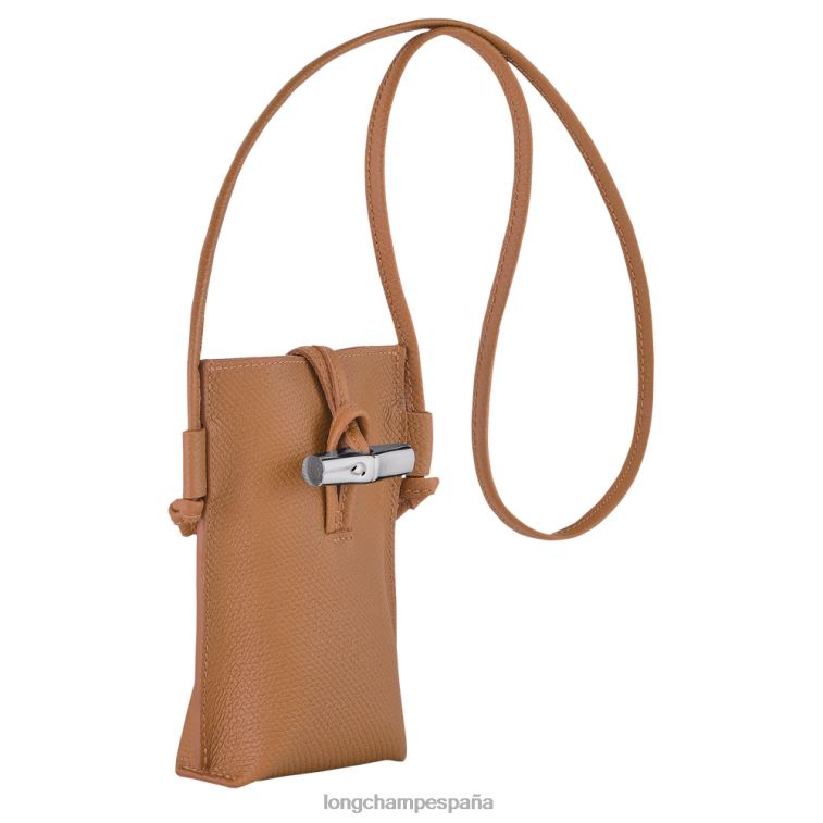 Longchamp funda para teléfono roseau con encaje natural mujer Artículos de cuero 064LB684