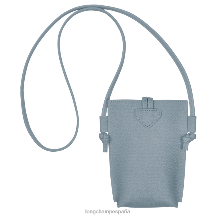 Longchamp funda para teléfono roseau con encaje nube azul mujer Artículos de cuero 064LB687