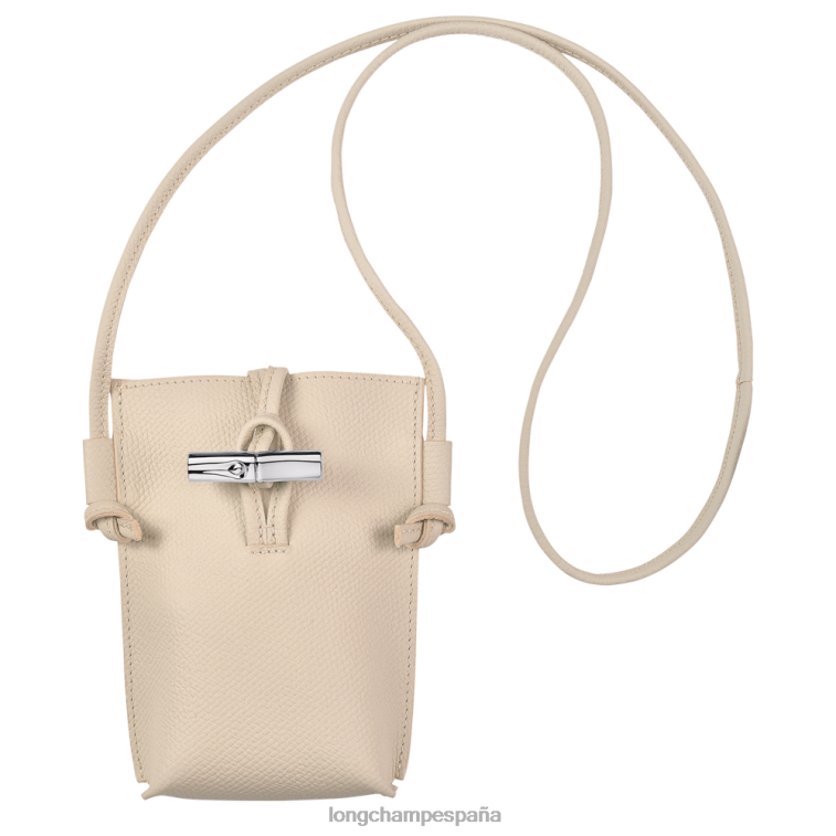 Longchamp funda para teléfono roseau con encaje papel mujer Artículos de cuero 064LB686