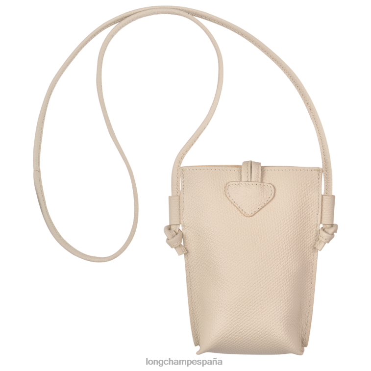 Longchamp funda para teléfono roseau con encaje papel mujer Artículos de cuero 064LB686