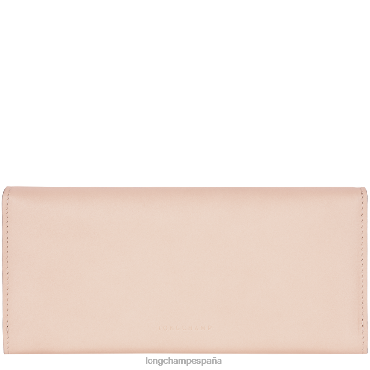 Longchamp cartera continental box-trot Rosa palido mujer Artículos de cuero 064LB561