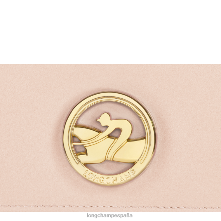 Longchamp cartera continental box-trot Rosa palido mujer Artículos de cuero 064LB561