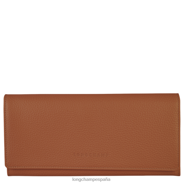 Longchamp cartera continental le foulonne caramelo mujer Artículos de cuero 064LB604