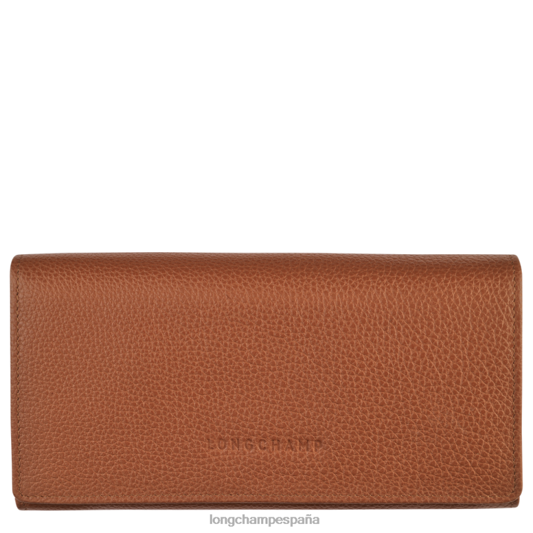 Longchamp cartera continental le foulonne caramelo mujer Artículos de cuero 064LB610