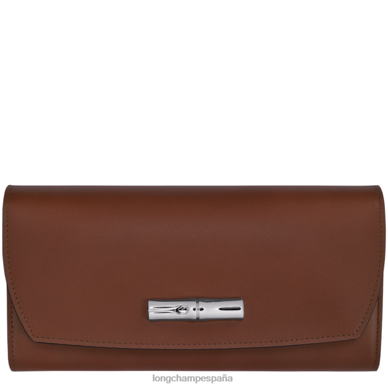 Longchamp cartera continental roseau ébano mujer Artículos de cuero 064LB565