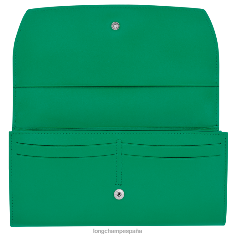 Longchamp cartera continental roseau hierba/luz verde mujer Artículos de cuero 064LB566
