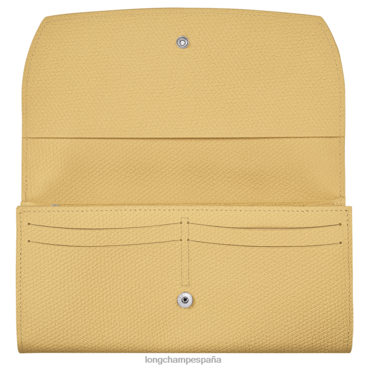 Longchamp cartera continental roseau maíz mujer Artículos de cuero 064LB589