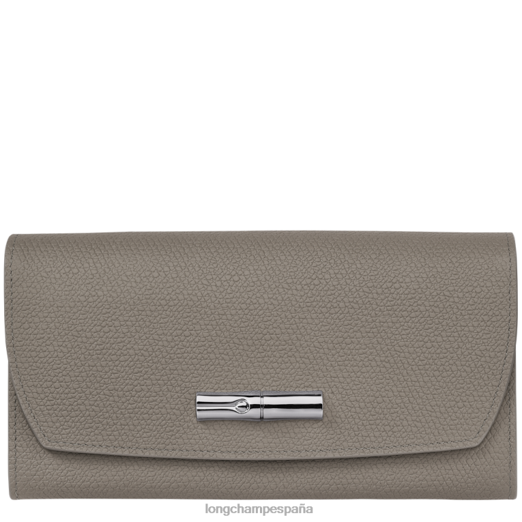 Longchamp cartera continental roseau tórtola mujer Artículos de cuero 064LB592