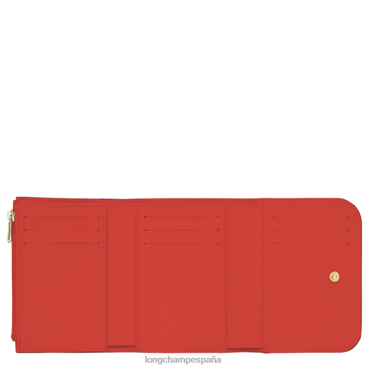 Longchamp cartera de trote de caja naranja mujer Artículos de cuero 064LB555