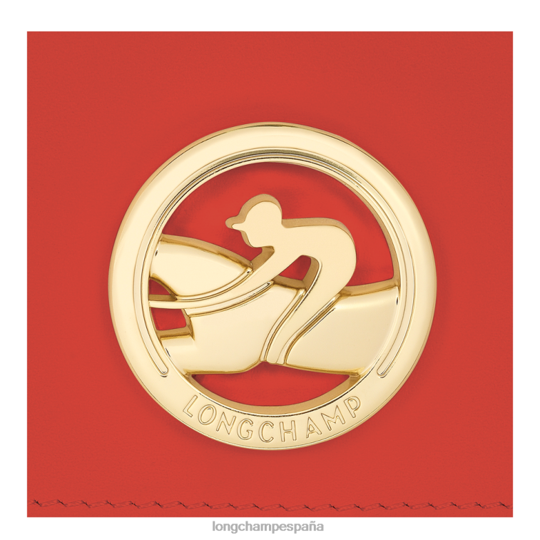 Longchamp cartera de trote de caja naranja mujer Artículos de cuero 064LB555