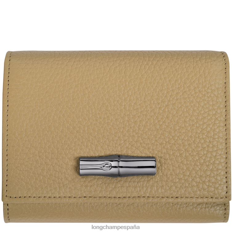 Longchamp cartera esencial roseau beige mujer Artículos de cuero 064LB572