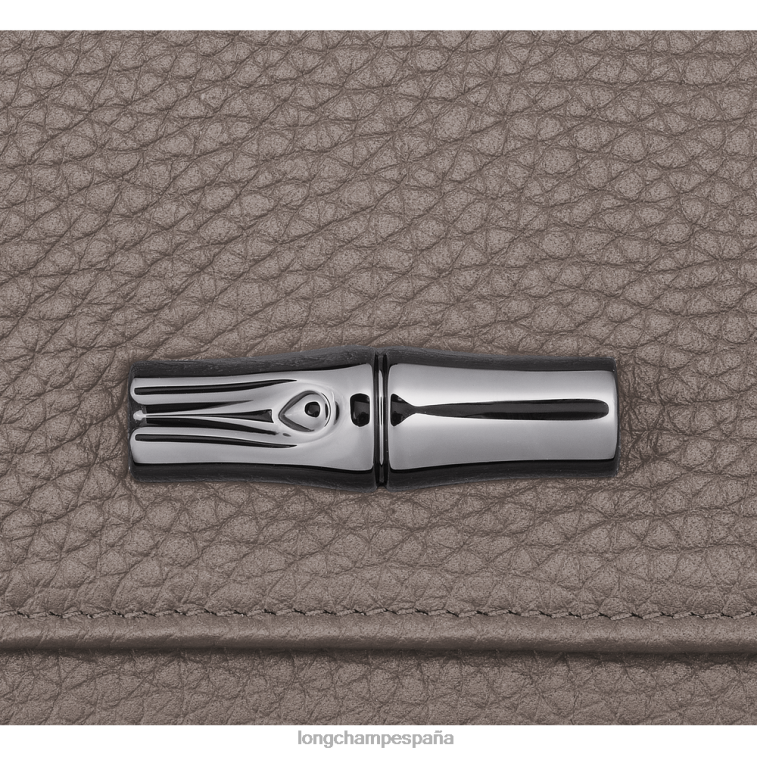 Longchamp cartera esencial roseau gris mujer Artículos de cuero 064LB573