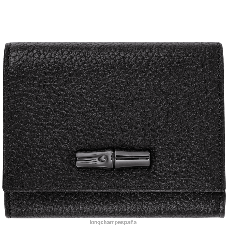 Longchamp cartera esencial roseau negro mujer Artículos de cuero 064LB571