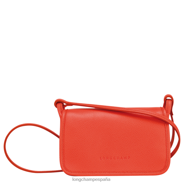 Longchamp cartera le foulonne con cadena naranja mujer Artículos de cuero 064LB328