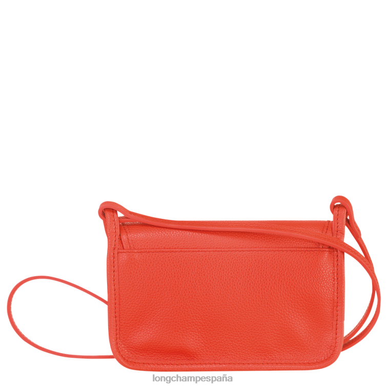 Longchamp cartera le foulonne con cadena naranja mujer Artículos de cuero 064LB328