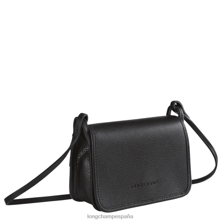 Longchamp cartera le foulonne con cadena negro mujer Artículos de cuero 064LB327