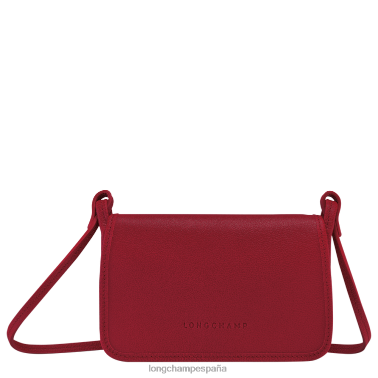 Longchamp cartera le foulonne con cadena rojo mujer Artículos de cuero 064LB330