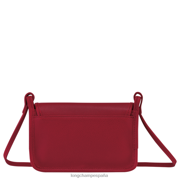 Longchamp cartera le foulonne con cadena rojo mujer Artículos de cuero 064LB330