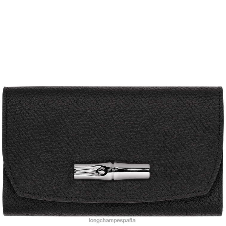 Longchamp cartera rosa negro mujer Artículos de cuero 064LB575