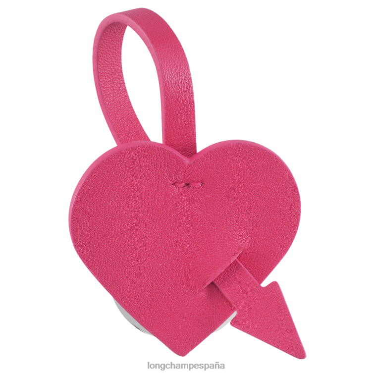 Longchamp llaveros de corazón rosa mujer Artículos de cuero 064LB758