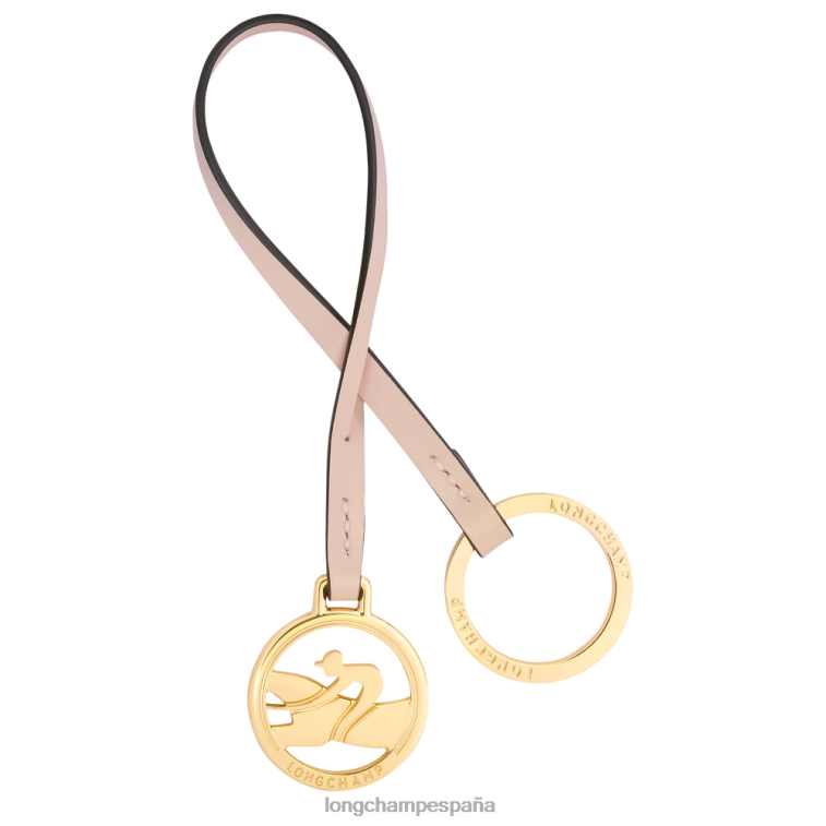 Longchamp llaveros de trote de caja Rosa palido mujer Artículos de cuero 064LB742
