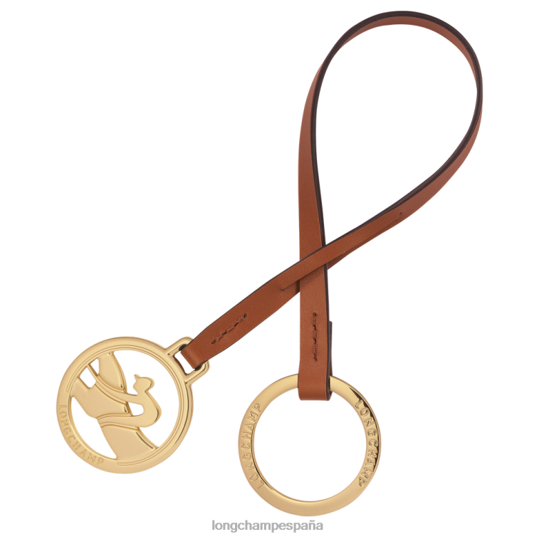 Longchamp llaveros de trote de caja coñac mujer Artículos de cuero 064LB741