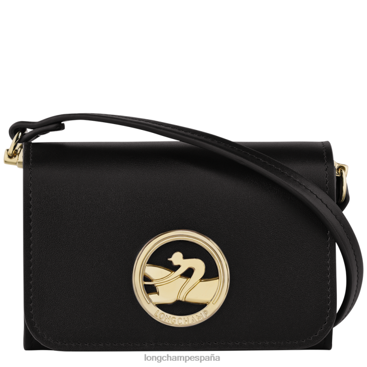 Longchamp monedero box-trot con bandolera negro mujer Artículos de cuero 064LB516