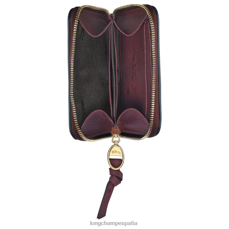 Longchamp monedero buzón borgoña mujer Artículos de cuero 064LB537