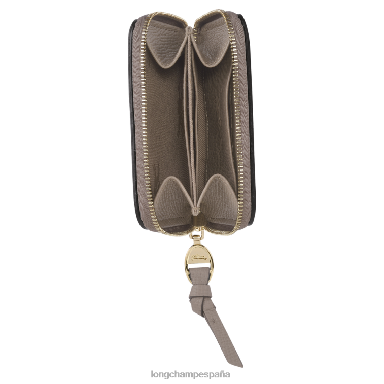 Longchamp monedero buzón gris pardo mujer Artículos de cuero 064LB538