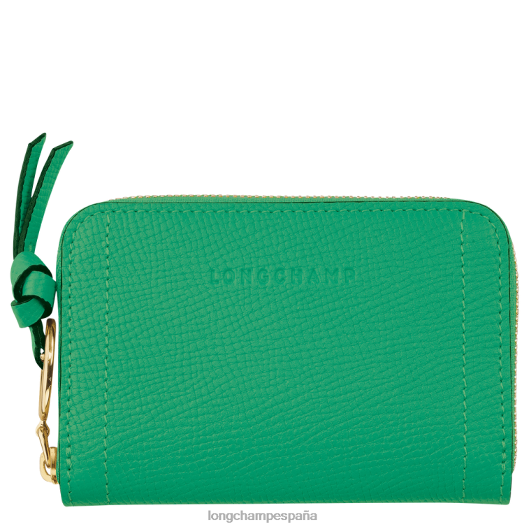 Longchamp monedero buzón hierba/luz verde mujer Artículos de cuero 064LB540