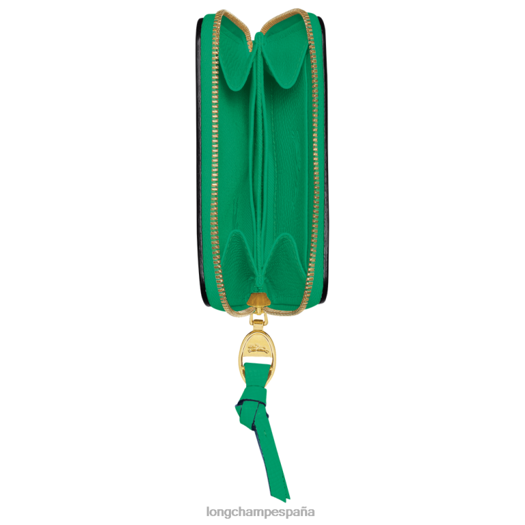 Longchamp monedero buzón hierba/luz verde mujer Artículos de cuero 064LB540