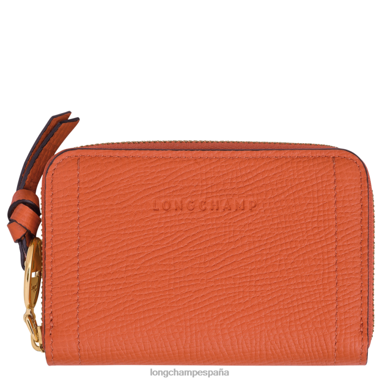Longchamp monedero buzón zanahoria mujer Artículos de cuero 064LB541