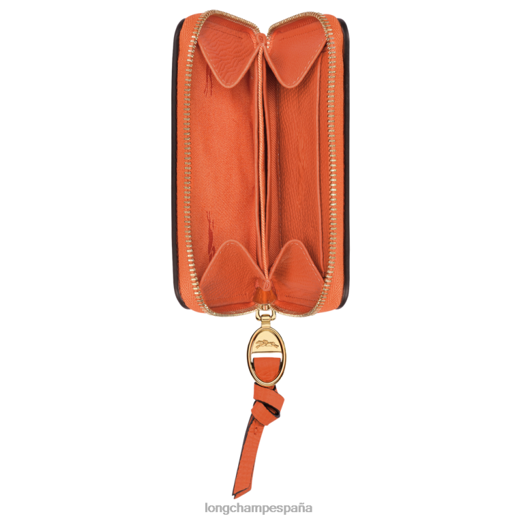 Longchamp monedero buzón zanahoria mujer Artículos de cuero 064LB541