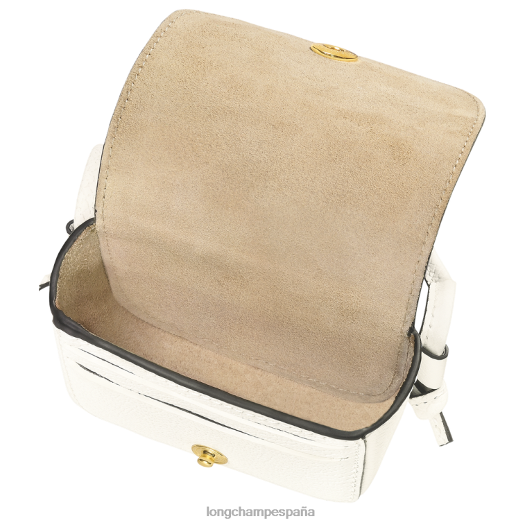 Longchamp monedero epure con encaje de piel blanco mujer Artículos de cuero 064LB532
