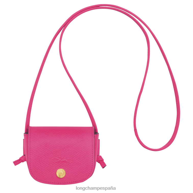 Longchamp monedero epure con encaje de piel fucsia mujer Artículos de cuero 064LB535