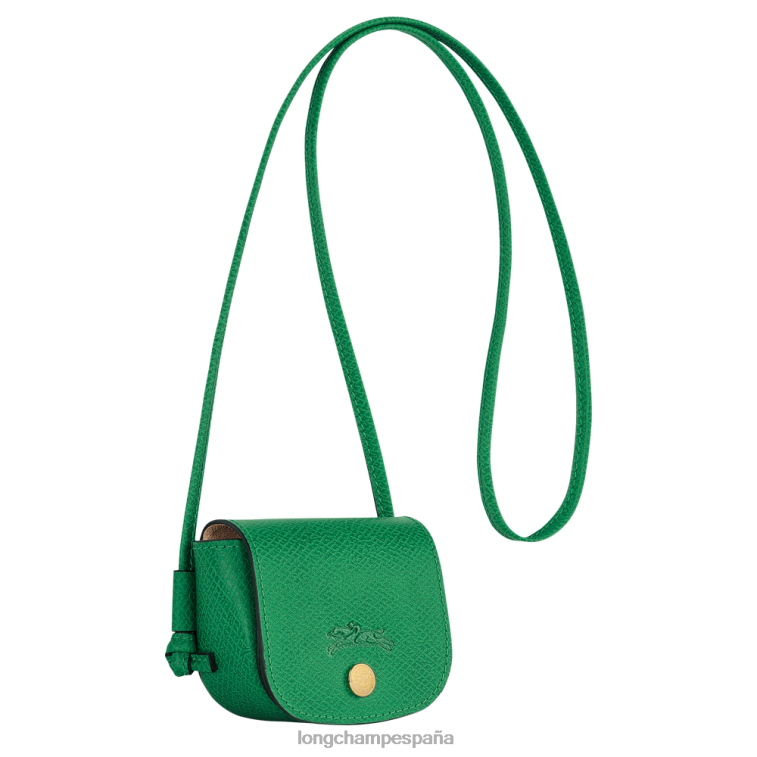 Longchamp monedero epure con encaje de piel verde mujer Artículos de cuero 064LB534