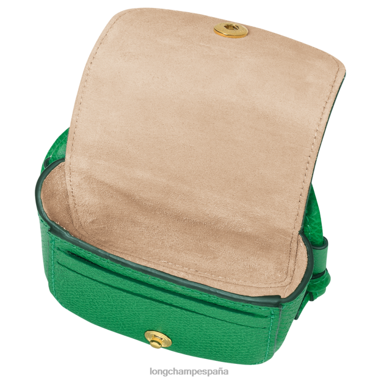 Longchamp monedero epure con encaje de piel verde mujer Artículos de cuero 064LB534