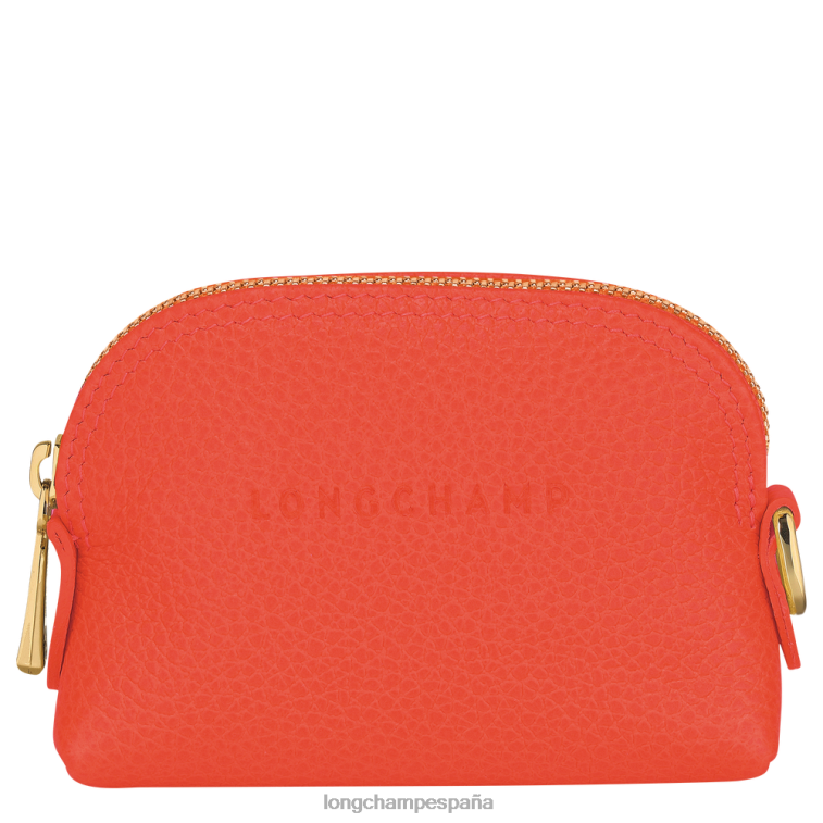 Longchamp monedero le foulonne naranja mujer Artículos de cuero 064LB525