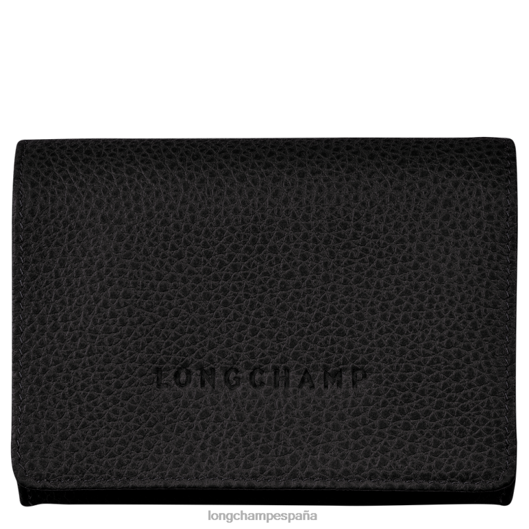Longchamp monedero le foulonne negro mujer Artículos de cuero 064LB521