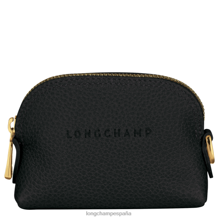 Longchamp monedero le foulonne negro mujer Artículos de cuero 064LB524