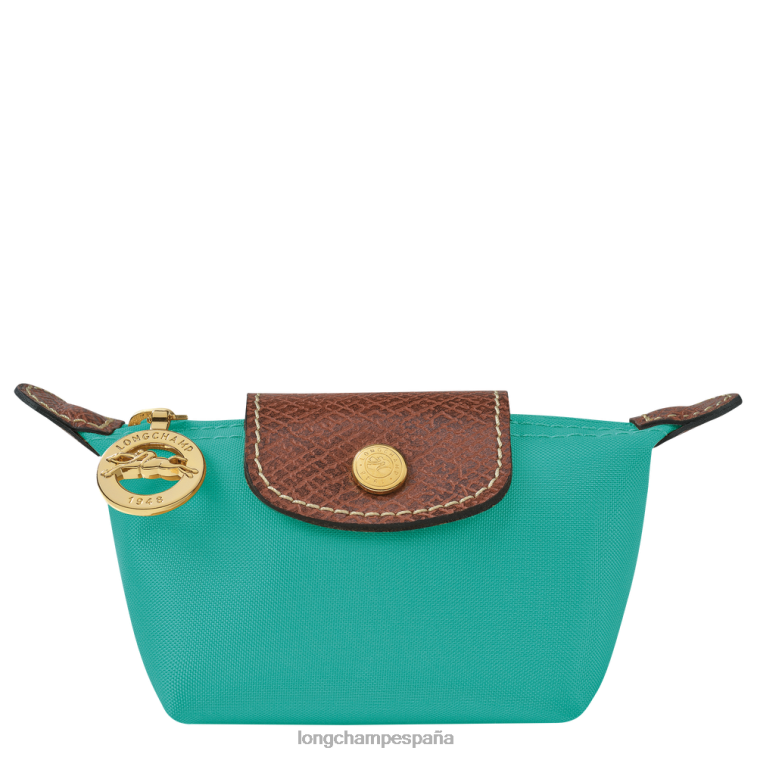 Longchamp monedero le pliage original turquesa mujer Artículos de cuero 064LB503