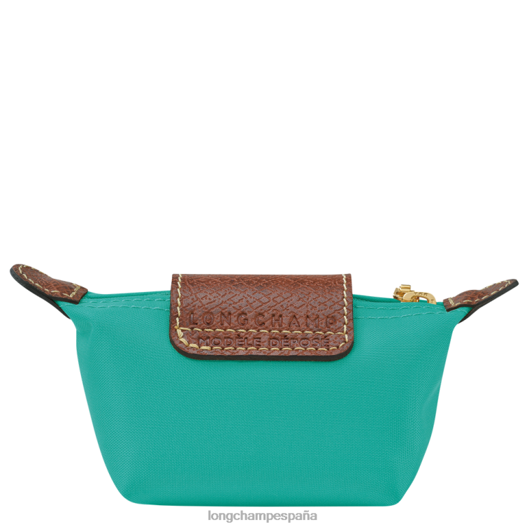 Longchamp monedero le pliage original turquesa mujer Artículos de cuero 064LB503