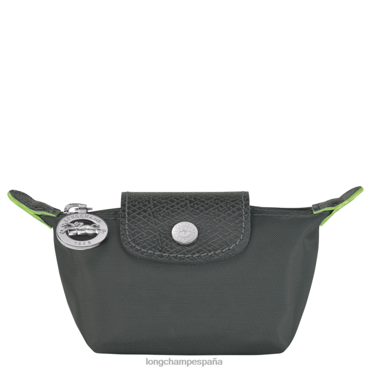 Longchamp monedero le pliage verde grafito mujer Artículos de cuero 064LB509