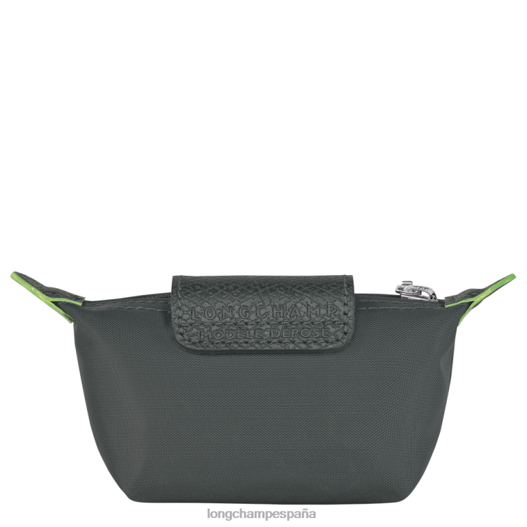 Longchamp monedero le pliage verde grafito mujer Artículos de cuero 064LB509